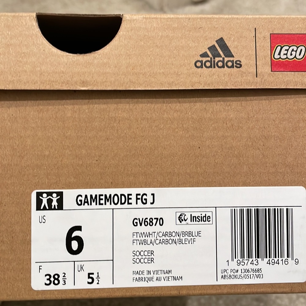 Adidas GAMEMODE FIRM GROUND SOCCER CLEATS junior size 6 brand new with box - Picture 7 of 7